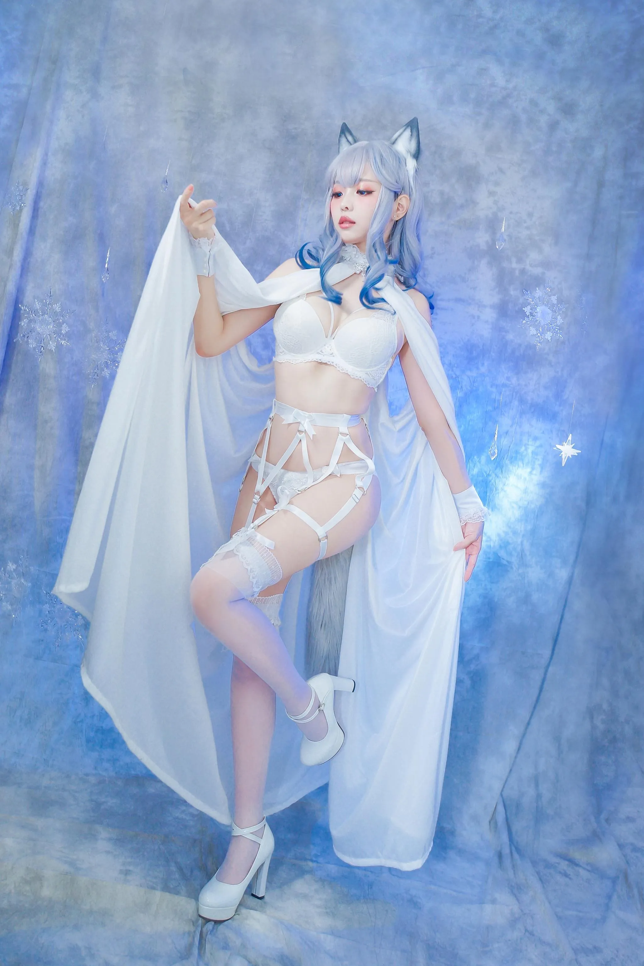 ElyEE子 – NO.43 猫耳白丝带 [48P]插图4